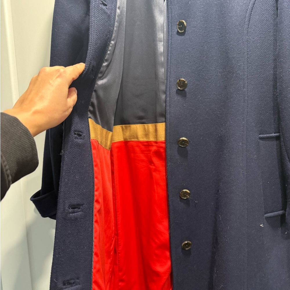 Navy Blue Women's Coat - Picture 11 of 11